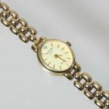 Withdrawn - An Accurist 9 carat gold cased ladies wristwatch,