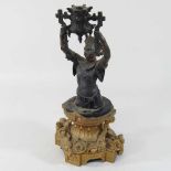 A 19th century bronzed Eastern figure,