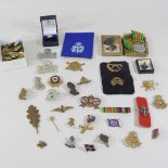 A collection of military items,