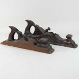 Two vintage woodworking planes,