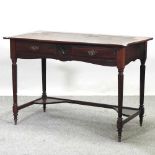 A Victorian writing table,