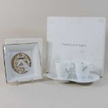 A Van Cleef & Arpel porcelain teacup set,