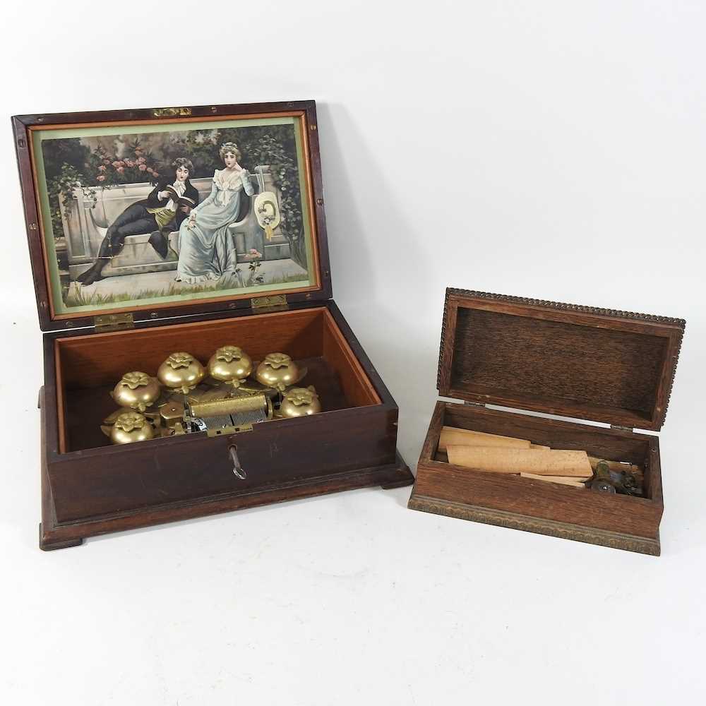 An early 20th century Swiss musical box,