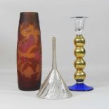 A modern Galle style cameo glass vase