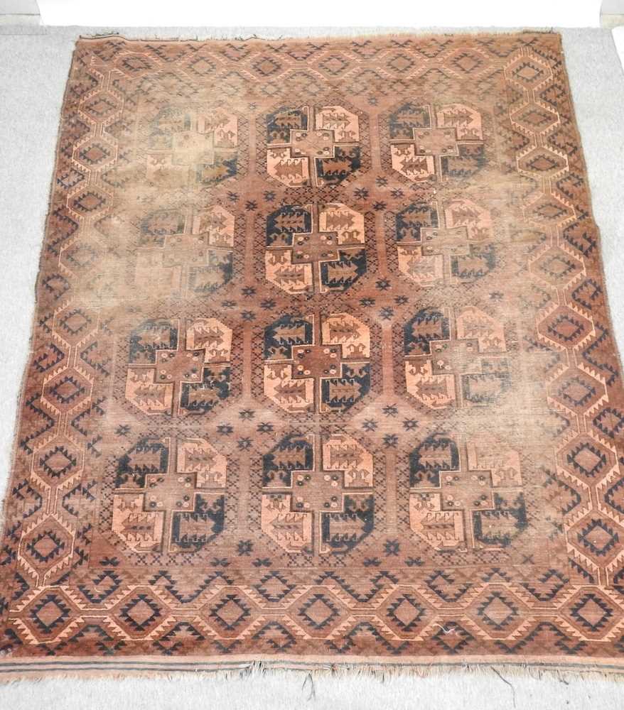 A Turkish woollen rug - Image 3 of 13