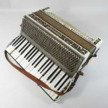 A Hohner Verdi III piano accordion