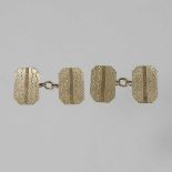 A pair of 9 carat gold cufflinks