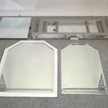 A collection of wall mirrors