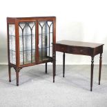 An Edwardian mahogany glazed display cabinet