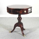 A reproduction drum table