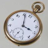 An early 20th century 9 carat gold cased open faced pocket watch