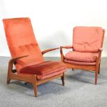 A 1970's Gimson and Slater 'Rock and Rest' armchair,