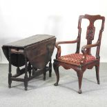 An 18th century oak gateleg table