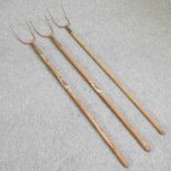 Three pitchforks