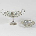 An Edwardian silver bon-bon dish