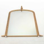 A Victorian gilt over mantel mirror