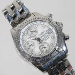 A modern Breitling chronograph steel cased gentleman's wristwatch