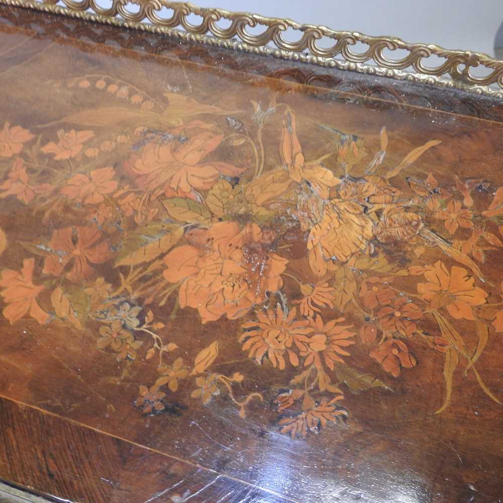 A good French marquetry bonheur du jour - Image 13 of 16