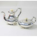 An early 20th century Russian silver teapot
