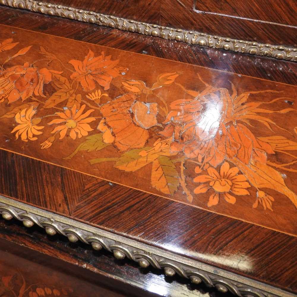 A good French marquetry bonheur du jour - Image 14 of 16