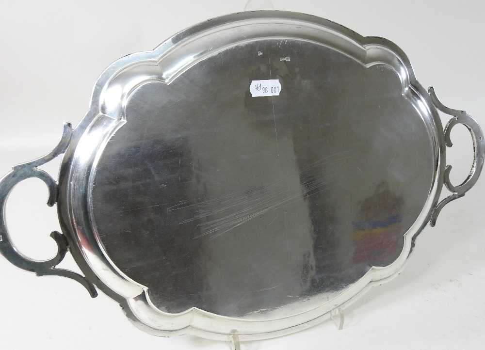 A 19th century Russian silver tray - Image 6 of 8