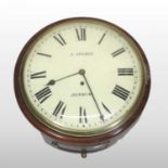 A Victorian mahogany cased dial clock