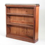 A Regency mahogany dwarf open bookcase