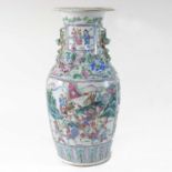 An early 20th century Chinese porcelain famille verte vase