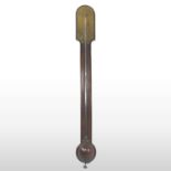 A George IIII mahogany cased stick barometer
