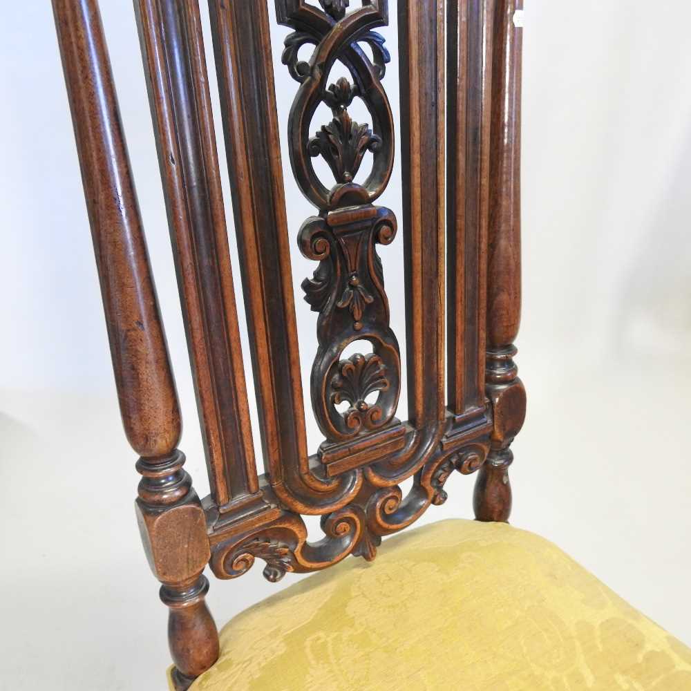A set of four 17th century style Anglo-Dutch high back dining chairs - Image 11 of 23