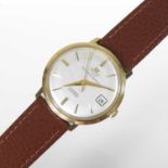 A Watches of Switzerland 18 carat gold cased gentleman's vintage wristwatch
