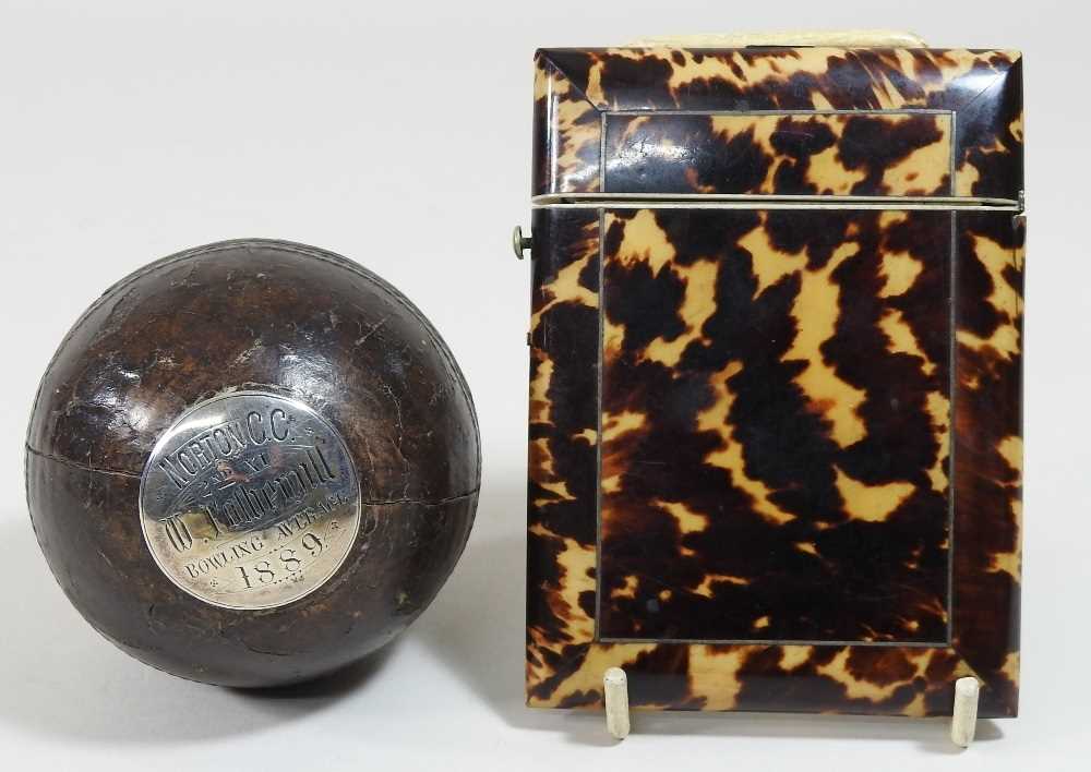 A 19th century tortoiseshell visiting card case - Image 10 of 10