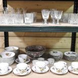 A collection of Royal Worcester Evesham pattern tea and dinner wares
