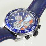 A modern Tag Heuer gentleman's Formula 1 Gulf chronometer wristwatch