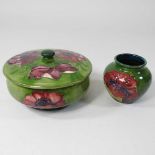 An early 20th century Moorcroft jar and cover