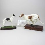 An Albany Fine China limited edition model of a greyhound