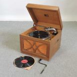 An early 20th century HMV table top gramophone