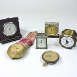 An early 20th century American miniature carriage clock