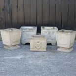 A pair of Cotstone garden planters