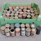 A box of early 20th century phonograph cylinders