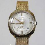 A 1950's Longines gold plated Ultra=Chron automatic gentleman's wristwatch