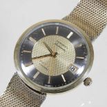 A 1960's Longines Admiral gold plated automatic gentleman's wristwatch