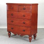 A Victorian grained pine chest