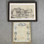 English school, 18th century, script inscribed Thomas James 1787