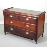 An Edwardian mahogany chest