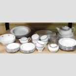 A collection of Wedgwood Amherst pattern tea and dinner wares