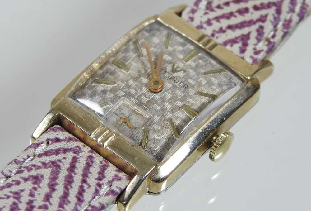 A Wittnauer 10 carat gold filled vintage wristwatch - Image 3 of 10