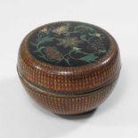 An early 20th century Chinese cloisonne box and cover