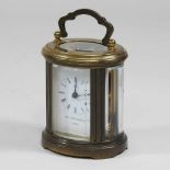 A small brass cased carriage clock