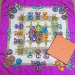 An Hermes silk scarf